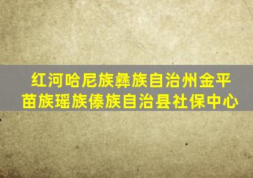 红河哈尼族彝族自治州金平苗族瑶族傣族自治县社保中心