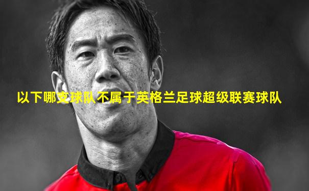 以下哪支球队不属于英格兰足球超级联赛球队